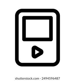 Editierbares Flat-Icon des Musik-Players, einsatzbereit Vektorgrafik