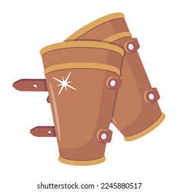 An editable flat icon of vambraces