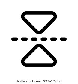 Editable flip vertical vector icon. Part of a big icon set family. Perfect for web and app interfaces, presentations, infographics, etc