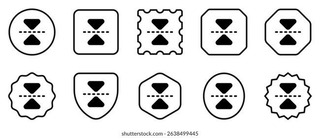 Editable flip vertical vector icon. Part of a big icon set family. Perfect for web and app interfaces, presentations, infographics, etc