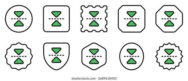 Ícone de vetor vertical invertido editável. Parte de uma grande família de conjuntos de ícones. Perfeito para interfaces web e app, apresentações, infográficos, etc