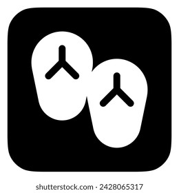 Editable flip-flop vector icon. Part of a big icon set family. Perfect for web and app interfaces, presentations, infographics, etc