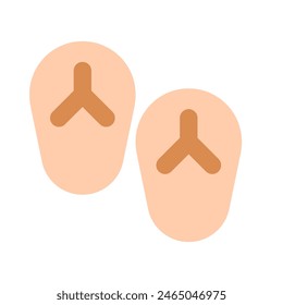 Editable flip-flop vector icon. Part of a big icon set family. Perfect for web and app interfaces, presentations, infographics, etc