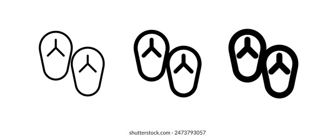 Editable flip-flop vector icon. Part of a big icon set family. Perfect for web and app interfaces, presentations, infographics, etc