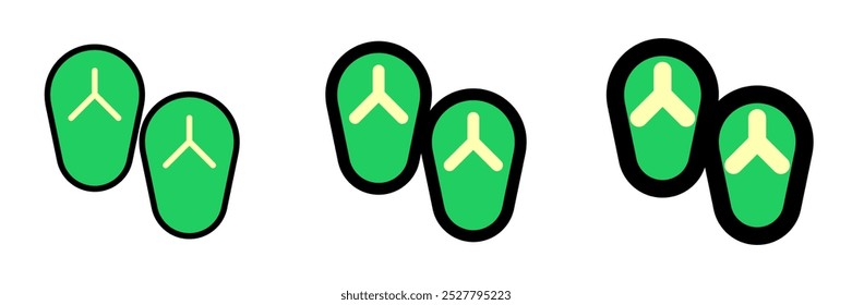 Editable flip-flop vector icon. Part of a big icon set family. Perfect for web and app interfaces, presentations, infographics, etc