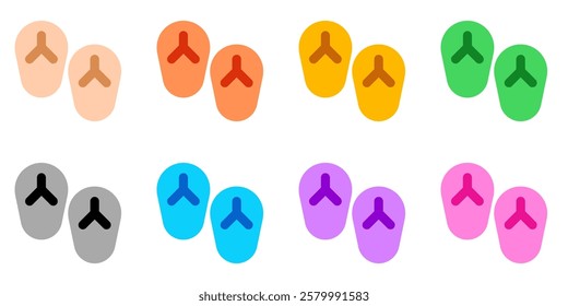 Editable flip-flop vector icon. Part of a big icon set family. Perfect for web and app interfaces, presentations, infographics, etc