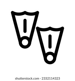 Editable flippers vector icon. Part of a big icon set family. Perfect for web and app interfaces, presentations, infographics, etc