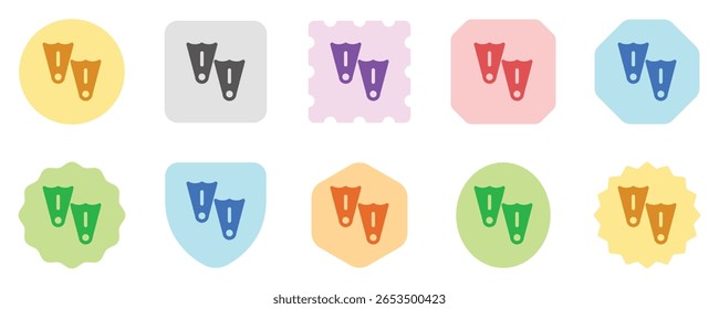 Editable flippers vector icon. Part of a big icon set family. Perfect for web and app interfaces, presentations, infographics, etc