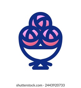Icono de vector de ramo de flores editable. Boda, San Valentín, amor, celebración. Parte de una gran familia de iconos. Perfecto para interfaces web y aplicaciones, presentaciones, infografías, etc