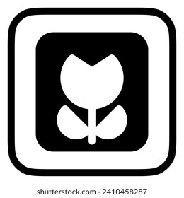 Bearbeitbare Blume, Makrofotografie, Vektorsymbol. Teil einer großen Icon-Set-Familie. Perfekt für Web- und App-Schnittstellen, Präsentationen, Infografiken usw.