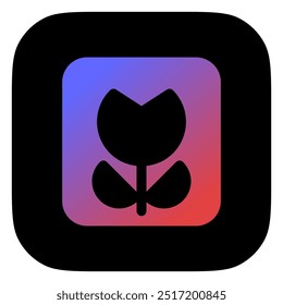 Bearbeitbare Blume, Vektorsymbol für Makrofotografie. Teil einer großen Ikone-Set-Familie. Perfekt für Web- und App-Schnittstellen, Präsentationen, Infografiken usw.