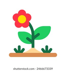 Editierbares Blumensymbol für die Vektorgrafik. Gartenbau, Landschaftsbau, Gartenbau. Teil einer großen Icon-Set-Familie. Ideal für Web- und App-Interfaces, Präsentationen, Infografiken usw