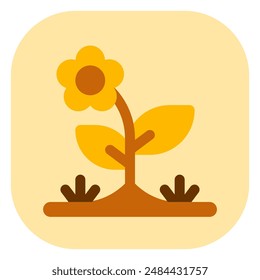 Editable flower vector icon. Gardening, landscaping, horticulture. Part of a big icon set family. Perfect for web and app interfaces, presentations, infographics, etc