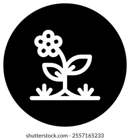 Editable flower vector icon. Gardening, landscaping, horticulture. Part of a big icon set family. Perfect for web and app interfaces, presentations, infographics, etc