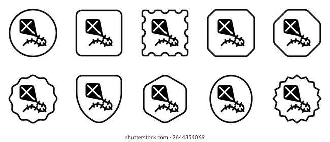 Editable flying kite vector icon. Part of a big icon set family. Perfect for web and app interfaces, presentations, infographics, etc