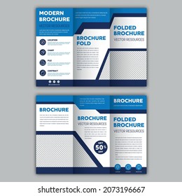 Editable Folded Brochure Vector With Multiple Pages