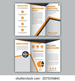 Editable Folded Brochure Vector With Multiple Pages