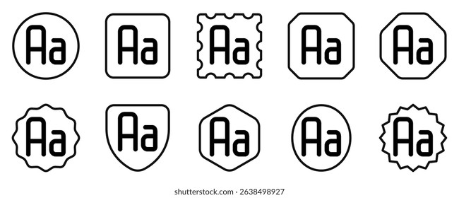 Editable font capitalization vector icon. Part of a big icon set family. Perfect for web and app interfaces, presentations, infographics, etc