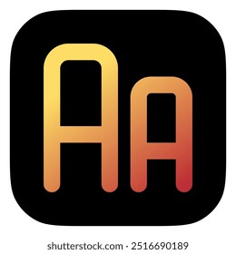 Editable font size vector icon. Part of a big icon set family. Perfect for web and app interfaces, presentations, infographics, etc