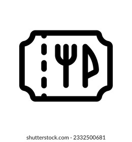 Editable food coupon ticket discount sale vector icon. Part of a big icon set family. Perfect for web and app interfaces, presentations, infographics, etc