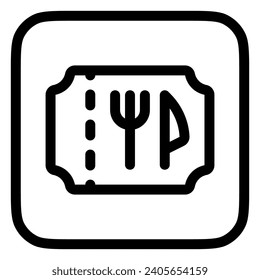 Editable food coupon ticket discount sale vector icon. Part of a big icon set family. Perfect for web and app interfaces, presentations, infographics, etc