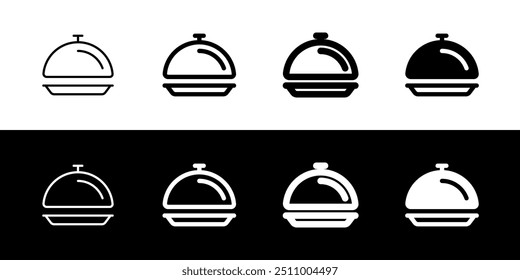 Editable food cover, serving vector icon. Food, restaurant. Part of a big icon set family. Perfect for web and app interfaces, presentations, infographics, etc