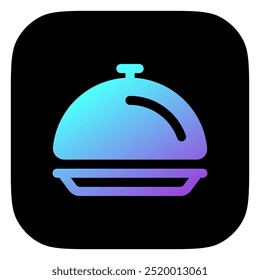 Portada de comida editable, icono de Vector de la porción. Comida, restaurante. Parte de una gran familia de iconos. Perfecto para interfaces de Web y App, presentaciones, infografías, etc