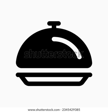 Editable food cover, serving vector icon. Food, restaurant. Part of a big icon set family. Perfect for web and app interfaces, presentations, infographics, etc