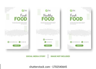 Editable food menu banner social media templates post and story. Perfect for promotions and marketing on social media.