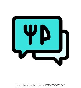 Icono de vector de orden alimenticio modificable. Parte de una familia de iconos grandes. Perfecto para interfaces web y de aplicaciones, presentaciones, infografías, etc