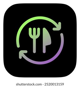 Procesamiento de alimentos editable, ícono de Vector de orden de procesamiento. Parte de una gran familia de iconos. Perfecto para interfaces de Web y App, presentaciones, infografías, etc