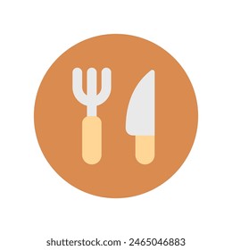 Essbares Essen, Restaurant, Vektorgrafik-Symbol. Teil einer großen Icon-Set-Familie. Ideal für Web- und App-Interfaces, Präsentationen, Infografiken usw