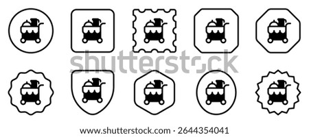 Editable food trolley, room service, food cart vector icon. Part of a big icon set family. Perfect for web and app interfaces, presentations, infographics, etc