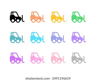 Editable forklift vector icon. Vehicles, transportation, travel. Part of a big icon set family. Perfect for web and app interfaces, presentations, infographics, etc