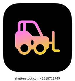 Editable forklift vector icon. Vehicles, transportation, travel. Part of a big icon set family. Perfect for web and app interfaces, presentations, infographics, etc