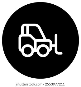 Editable forklift vector icon. Vehicles, transportation, travel. Part of a big icon set family. Perfect for web and app interfaces, presentations, infographics, etc
