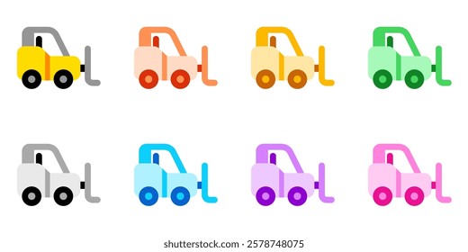 Editable forklift vector icon. Vehicles, transportation, travel. Part of a big icon set family. Perfect for web and app interfaces, presentations, infographics, etc