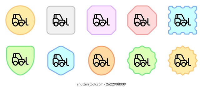 Editable forklift vector icon. Vehicles, transportation, travel. Part of a big icon set family. Perfect for web and app interfaces, presentations, infographics, etc
