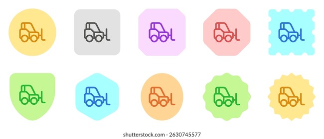 Editable forklift vector icon. Vehicles, transportation, travel. Part of a big icon set family. Perfect for web and app interfaces, presentations, infographics, etc