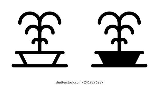 Editable fountain, park vector icon. Part of a big icon set family. Perfect for web and app interfaces, presentations, infographics, etc