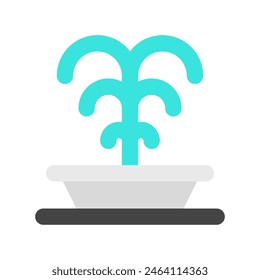 Editable fountain, park vector icon. Part of a big icon set family. Perfect for web and app interfaces, presentations, infographics, etc