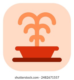 Editable fountain, park vector icon. Part of a big icon set family. Perfect for web and app interfaces, presentations, infographics, etc