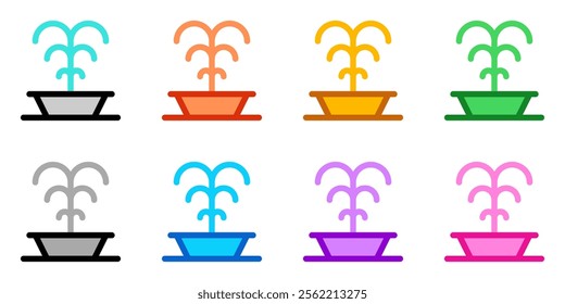 Editable fountain, park vector icon. Part of a big icon set family. Perfect for web and app interfaces, presentations, infographics, etc