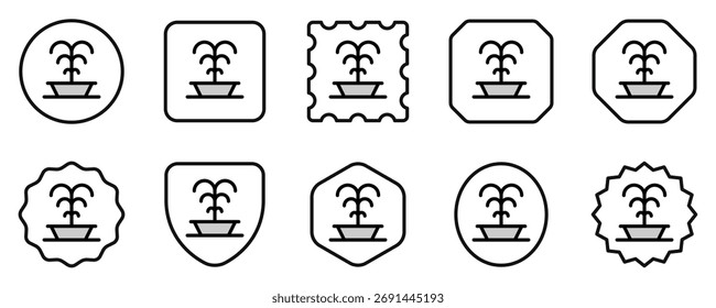 Editable fountain, park vector icon. Part of a big icon set family. Perfect for web and app interfaces, presentations, infographics, etc