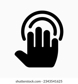 Editable four fingers hold vector icon. Part of a big icon set family. Perfect for web and app interfaces, presentations, infographics, etc