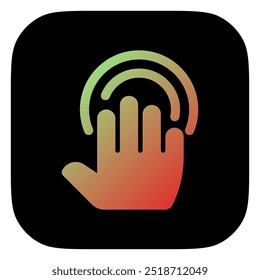 Editable four fingers hold vector icon. Part of a big icon set family. Perfect for web and app interfaces, presentations, infographics, etc