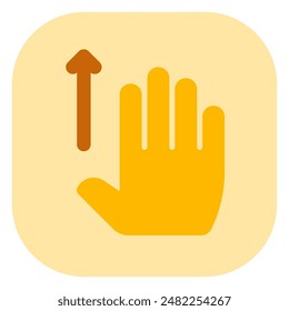 Editable four fingers swipe up vector icon. Part of a big icon set family. Perfect for web and app interfaces, presentations, infographics, etc