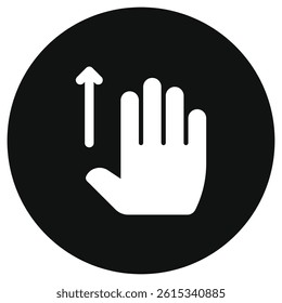 Editable four fingers swipe up vector icon. Part of a big icon set family. Perfect for web and app interfaces, presentations, infographics, etc