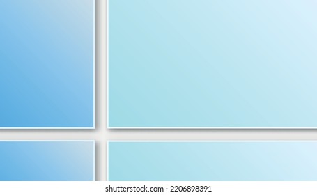 editable four squares vector background with modern style