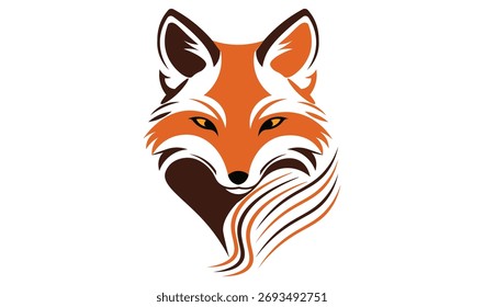 Vector e ilustración editables de Fox Head para su uso.